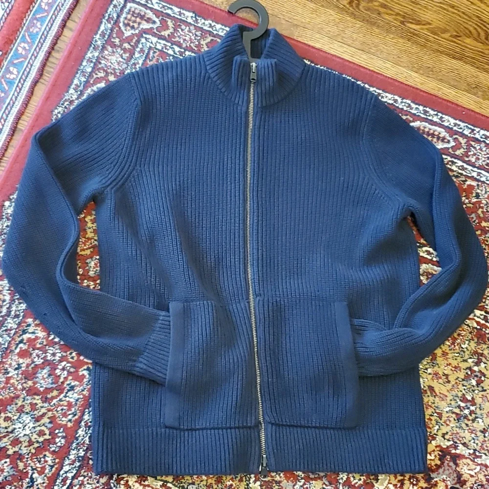 GAP Mockneck Sweater Jacket 100% Cotton - Picture 6 of 16